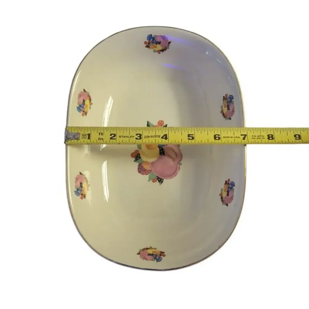 Vintage 30s Country Gentleman by Cavitt‎ Shaw WS George Rectangle Serving Bowl